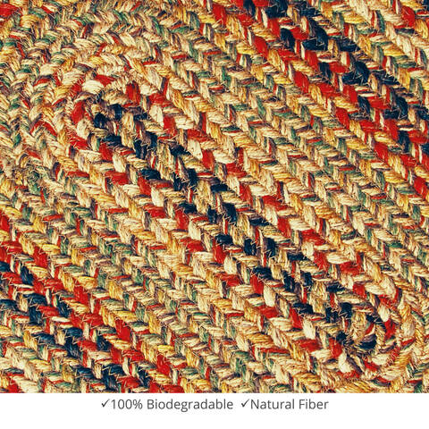 Homespice Jute Braided Accessories Multicolor Oval 08 X 24 Area Rug 596093R 816-140219 Image 1