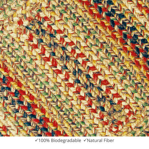 Homespice Jute Braided Accessories Multicolor 011 X 30 Area Rug 572097 816-140222 Image 1