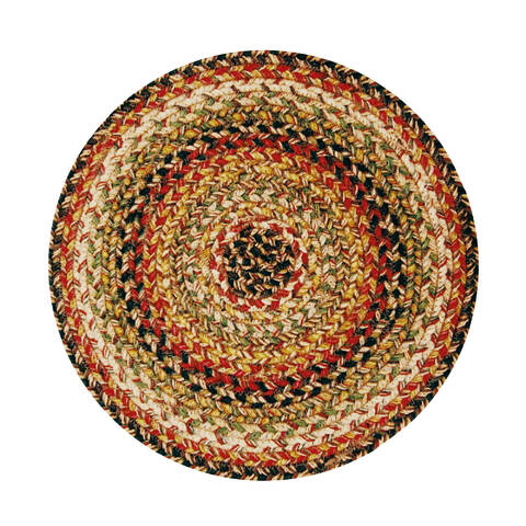 Homespice Jute Braided Accessories Multicolor Round 13 X 13 Area Rug 592095 816-140223 Image 0