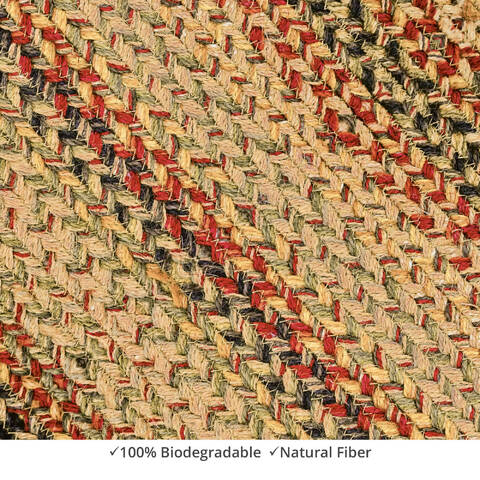 Homespice Jute Braided Rug Multicolor Square 010 X 010 Area Rug 565099 816-140227 Image 0