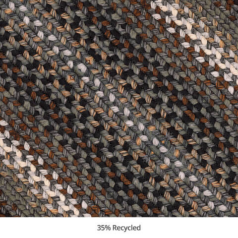 Homespice Ultra Durable Braided Rug Grey Square 010 X 010 Area Rug 621184 816-140230 Image 0