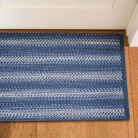 Homespice Ultra Durable Braided Slims Blue 18 X 26 Area Rug 322951 816-140234 Image 1