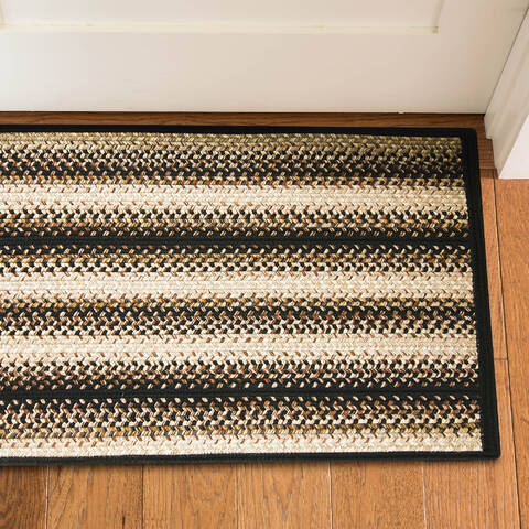 Homespice Ultra Durable Braided Slims Black 18 X 26 Area Rug 341716 816-140235 Image 1