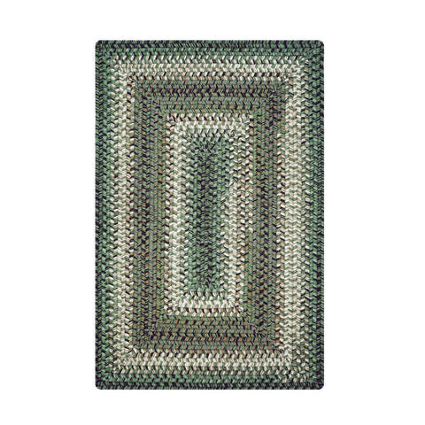 Homespice Wool Braided Rug Green 60 X 90 Area Rug 815163 816-140250 Image 0