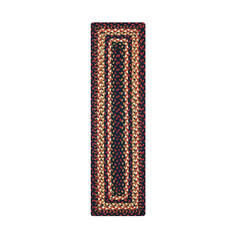 Homespice Jute Braided Accessories Black Rectangle 1x2 ft Jute Carpet 140259