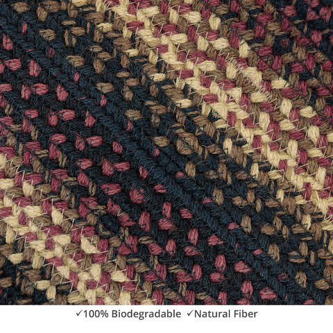 Homespice Jute Braided Rug Black Square 010 X 010 Area Rug 565563 816-140264 Image 0