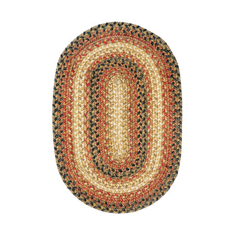 Homespice Jute Braided Accessories Beige Oval 11 X 17 Area Rug 594044 816-140267 Image 0