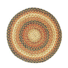 Homespice Jute Braided Accessories Beige Round 4 ft and Smaller Jute Carpet 140273
