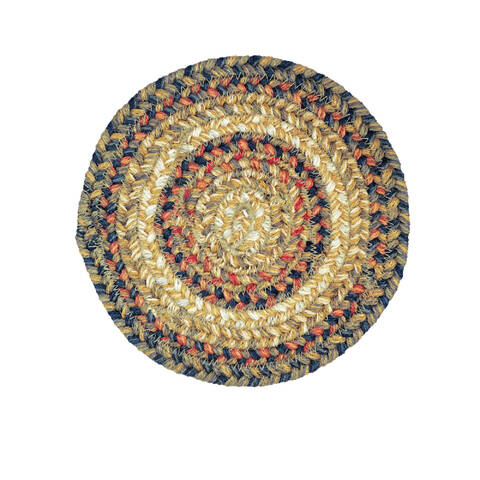 Homespice Jute Braided Accessories Beige Round 08 X 08 Area Rug 593047 816-140274 Image 0