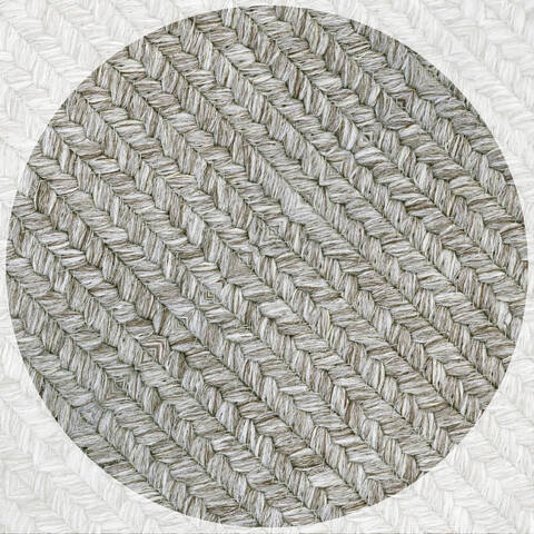 Homespice Ultra Durable Braided Rug Grey Square 010 X 010 Area Rug 621566 816-140280 Image 0