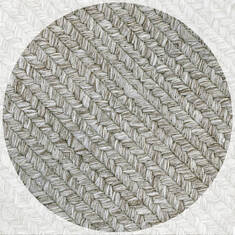 Homespice Ultra Durable Braided Rug Grey Square 4 ft and Smaller Polypropylene Carpet 140280