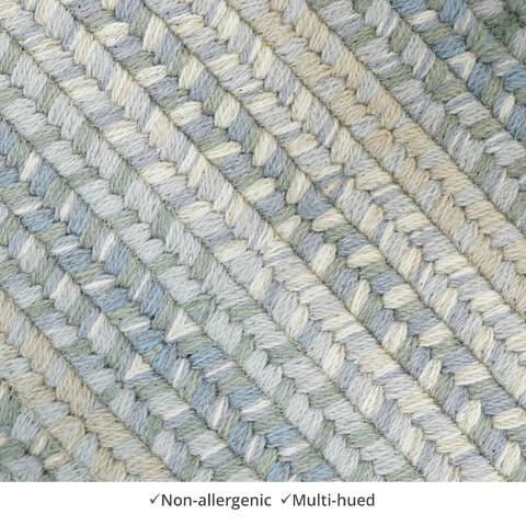 Homespice Wool Braided Rug Green Runner 26 X 90 Area Rug 808196 816-140281 Image 2