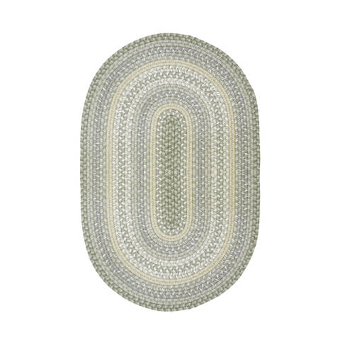 Homespice Wool Braided Rug Green Runner 26 X 90 Area Rug 808196 816-140281 Image 0