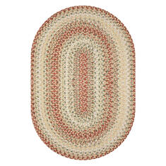 Homespice Ultra Durable Braided Rug Beige Runner 6 ft and Smaller Polypropylene Carpet 140297