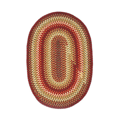 Homespice Wool Braided Rug Red Runner 26 X 90 Area Rug 808172 816-140313 Image 0
