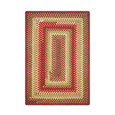 Homespice Wool Braided Rug Red 30 X 50 Area Rug 812179 816-140317 Image 0