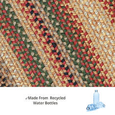 Homespice Ultra Wool Braided Rug Beige Square 0'10" X 0'10" Area Rug 624079 816-140326