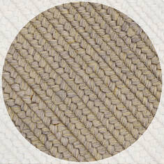 Homespice Ultra Durable Braided Rug Beige Square 0'10" X 0'10" Area Rug 621665 816-140336