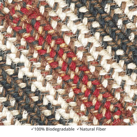 Homespice Jute Braided Accessories Red 08 X 24 Area Rug 597717R 816-140343 Image 1