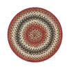 Homespice Jute Braided Accessories Red Round 13 X 13 Area Rug 591715 816-140346 Thumb 0