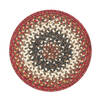 Homespice Jute Braided Accessories Red Round 08 X 08 Area Rug 593719 816-140347 Thumb 0