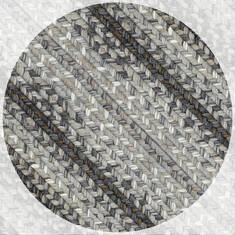 Homespice Ultra Durable Braided Rug Grey Square 4 ft and Smaller Polypropylene Carpet 140350
