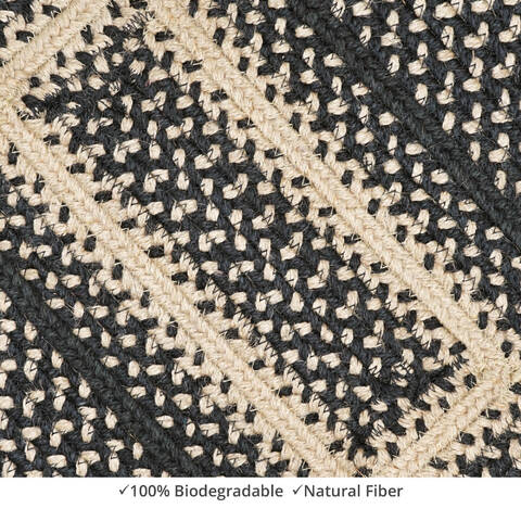 Homespice Jute Braided Accessories Black 011 X 30 Area Rug 572721 816-140360 Image 1