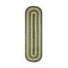Homespice Jute Braided Accessories Green Oval 011 X 30 Area Rug 571748 816-140372 Thumb 0