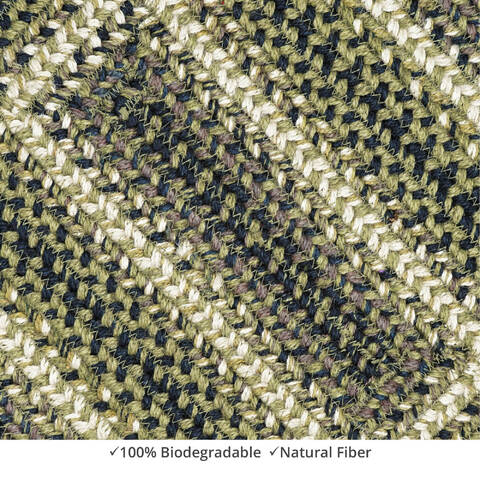 Homespice Jute Braided Accessories Green 011 X 30 Area Rug 572745 816-140373 Image 1