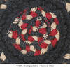 Homespice Jute Braided Accessories Black Round 04 X 04 Area Rug 590756 816-140378 Thumb 1