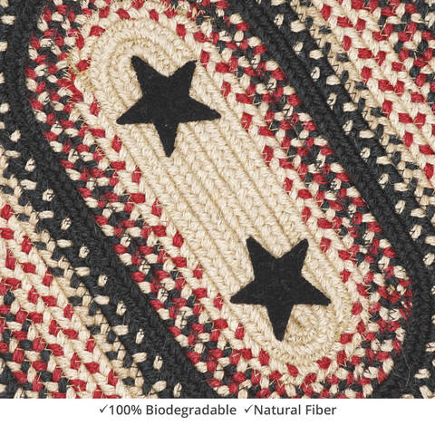 Homespice Jute Braided Accessories Black Oval 11 X 17 Area Rug 594754 816-140379 Image 1