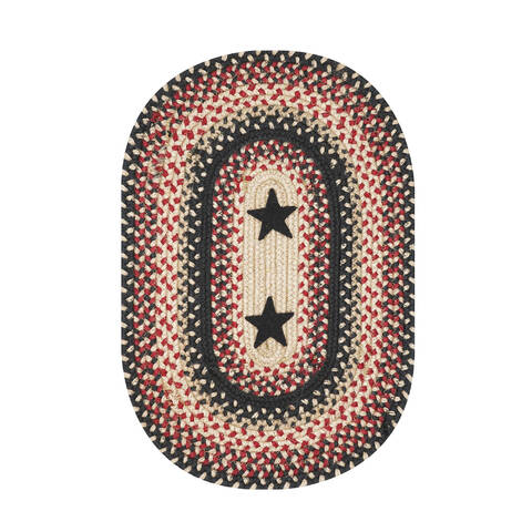 Homespice Jute Braided Accessories Black Oval 11 X 17 Area Rug 594754 816-140379 Image 0