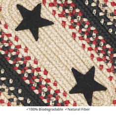 Homespice Jute Braided Rug Black Square 0'10" X 0'10" Area Rug 565716 816-140387