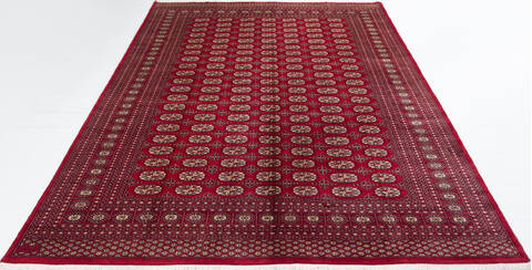 Bokhara Red Hand Knotted 82 X 111  Area Rug 700-140395 Image 1