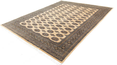 Bokhara Beige Hand Knotted 82 X 102 Area Rug 700-140397 Image 2