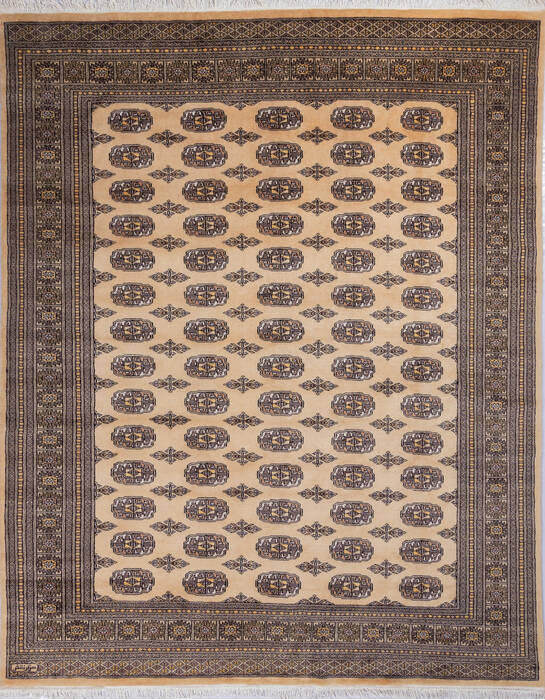 Bokhara Beige Hand Knotted 82 X 102 Area Rug 700-140397 Image 0