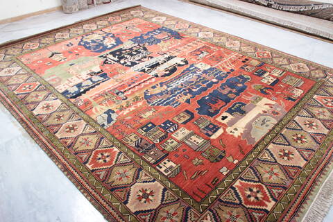 Jaipur Red Hand Knotted 90 X 120 Area Rug 905-140398 Image 2