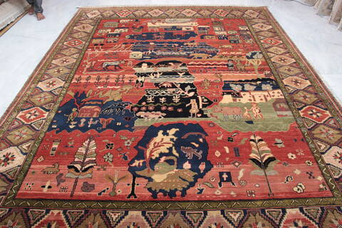 Jaipur Red Hand Knotted 90 X 120 Area Rug 905-140398 Image 3