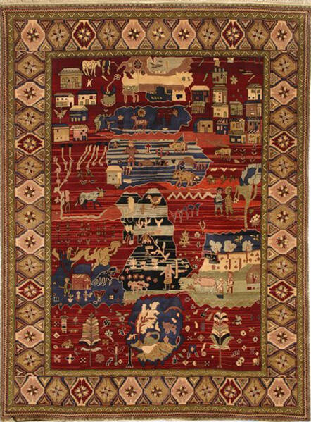 Jaipur Red Hand Knotted 90 X 120 Area Rug 905-140398 Image 0