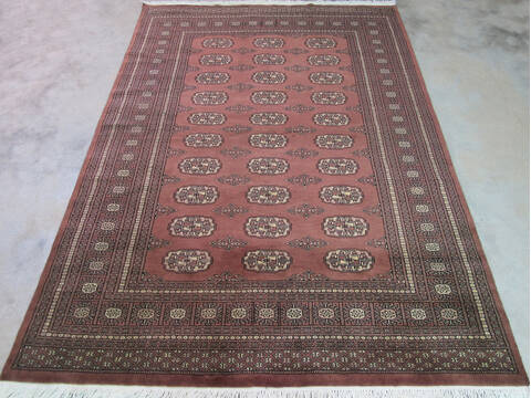 Bokhara Brown Hand Knotted 59 X 80 Area Rug 700-140406 Image 1