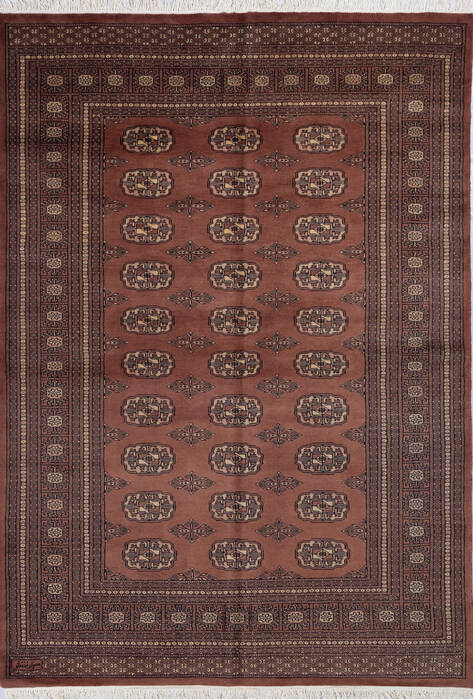 Bokhara Brown Hand Knotted 59 X 80 Area Rug 700-140406 Image 0