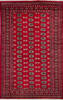 Bokhara Red Hand Knotted 52 X 711  Area Rug 700-140408 Thumb 0