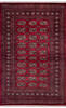Bokhara Red Hand Knotted 52 X 81  Area Rug 700-140409 Thumb 0