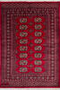 Bokhara Red Hand Knotted 42 X 60  Area Rug 700-140417 Thumb 0