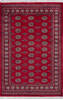 Bokhara Red Hand Knotted 41 X 62  Area Rug 700-140418 Thumb 0
