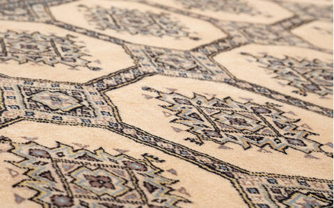 Bokhara Beige Hand Knotted 40 X 68  Area Rug 700-140419 Image 3