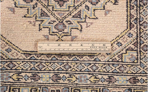 Bokhara Beige Hand Knotted 40 X 68  Area Rug 700-140419 Image 8