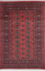 Bokhara Red Hand Knotted 40 X 60  Area Rug 700-140426 Thumb 0