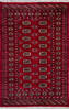 Bokhara Red Hand Knotted 40 X 60  Area Rug 700-140428 Thumb 0