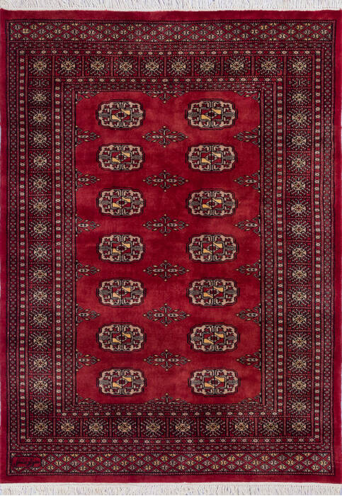 Bokhara Red Hand Knotted 42 X 510  Area Rug 700-140436 Image 0